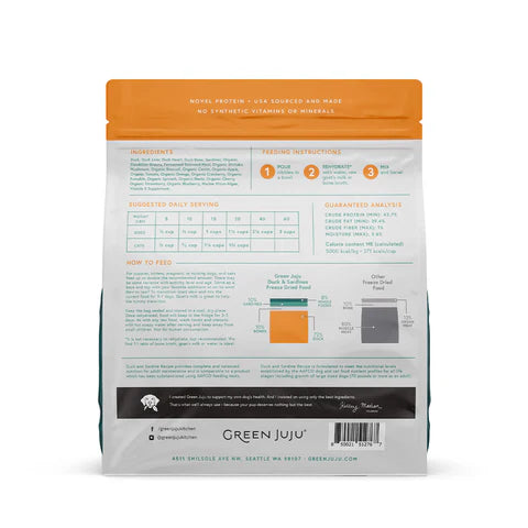 Green Juju Freeze-Dried Extras Raw Diet for Dogs