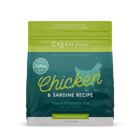 Green Juju Freeze-Dried Extras Raw Diet for Dogs