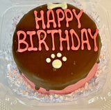 DELCO DOG CO. Happy Birthday Blue or Pink Doggie Cakes Bakery Dog Treat
