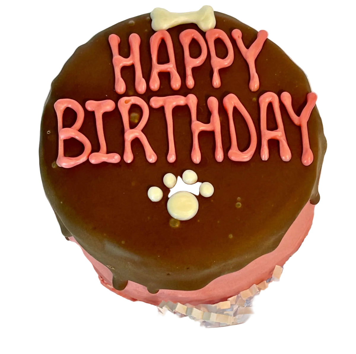 DELCO DOG CO. Happy Birthday Blue or Pink Doggie Cakes Bakery Dog Treat