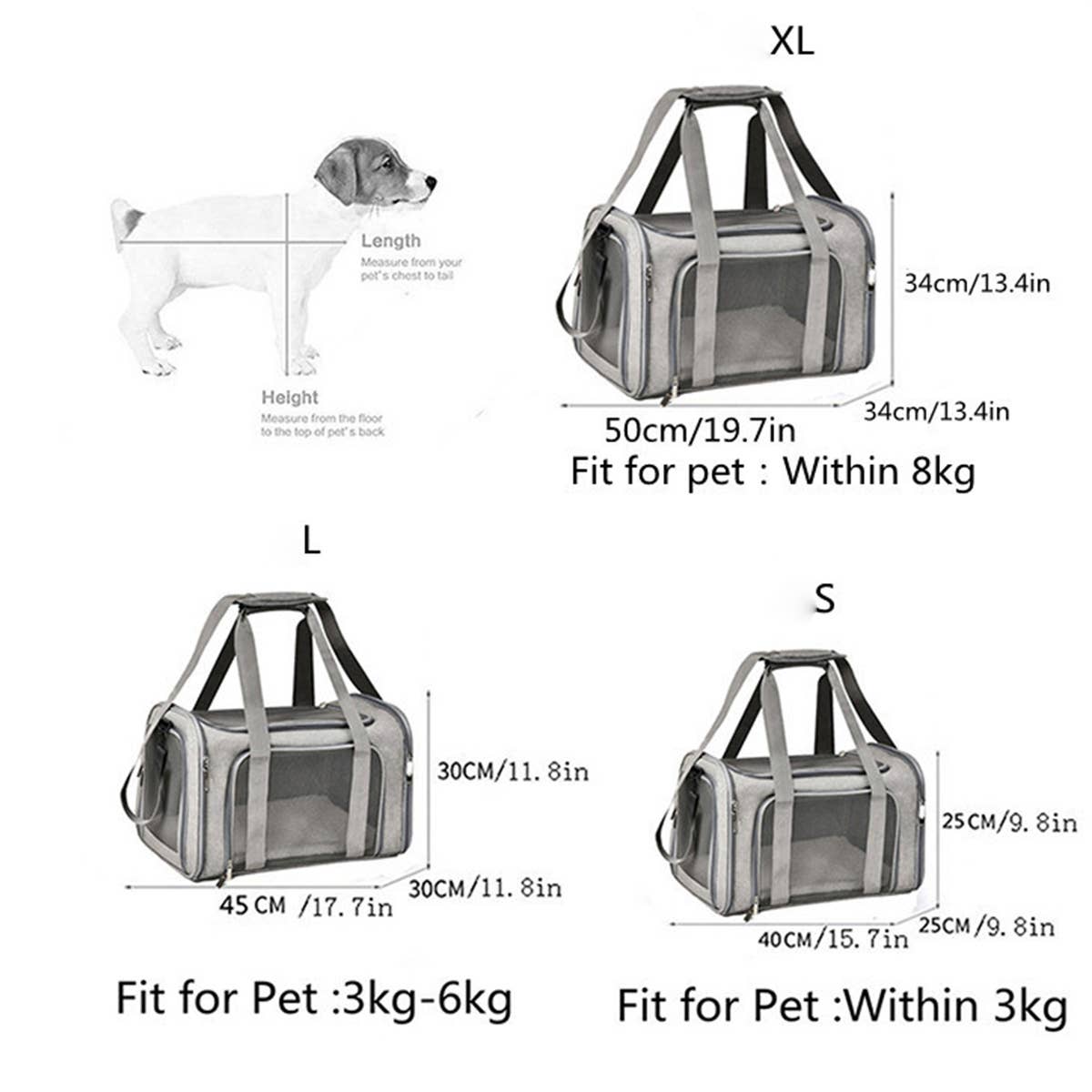 PAWPAW Collapsible Pet Travel Tote