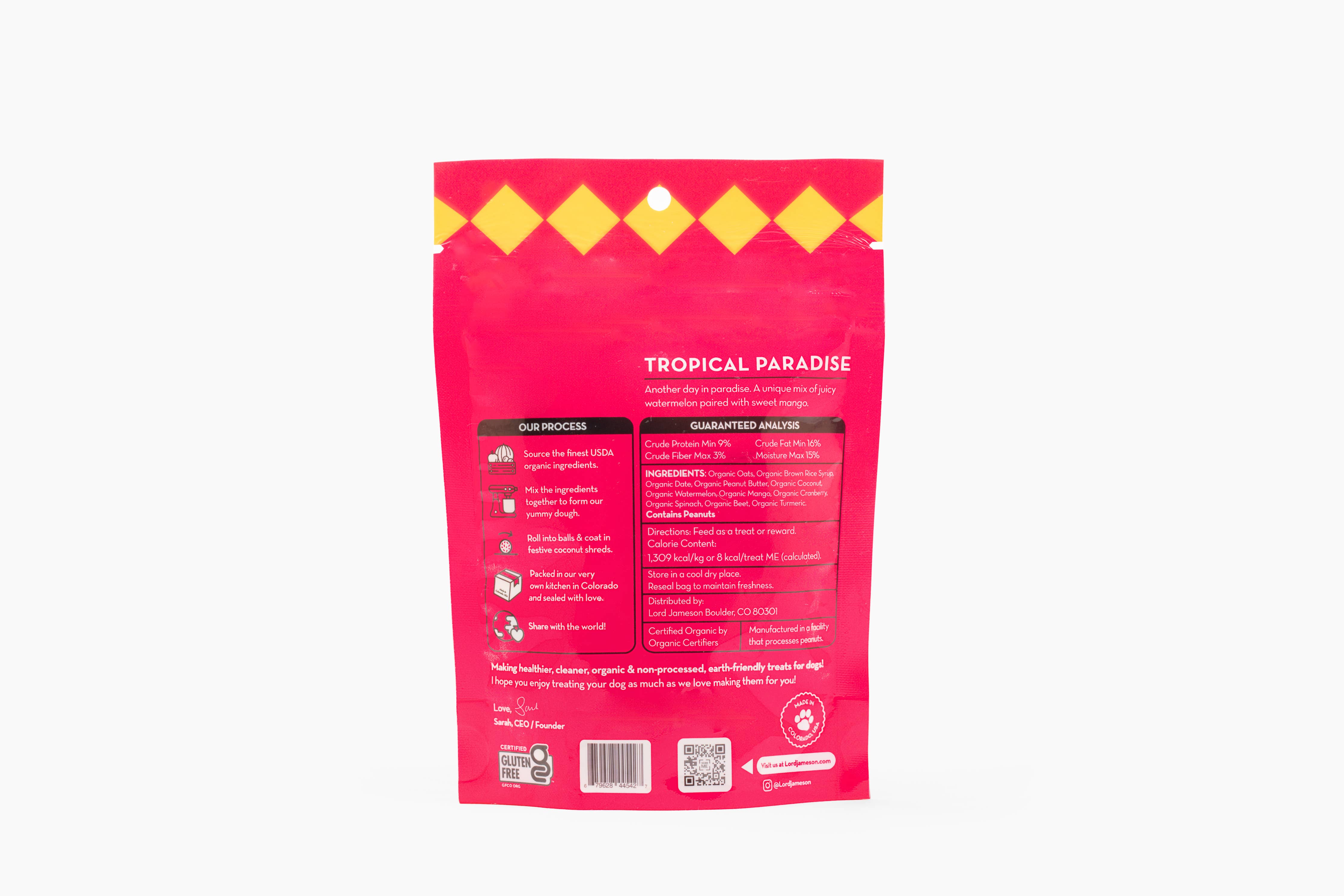 Lord Jameson Dog Treats Small Breed Tropical Paradise Organic Dog Treats