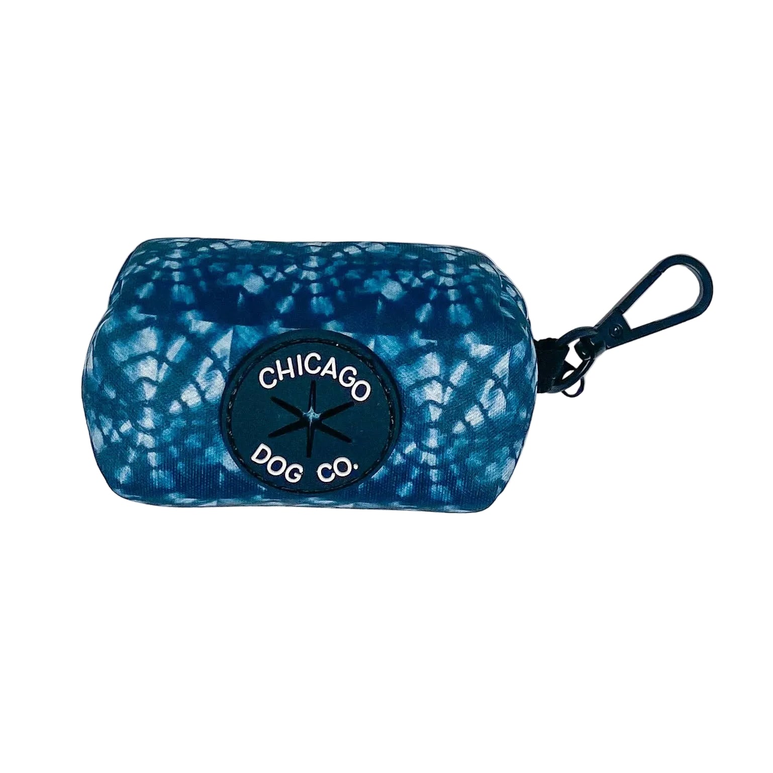 Chicago Dog Co. Denim Tie Dye Poop Bag Holder