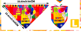 Sparky & Co Birthday Screen Printed Pet Bandanas 34"