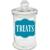 Sparky & Co Glass Knob Top Treat Jars