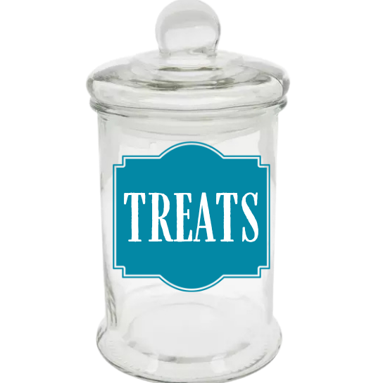 Sparky & Co Glass Knob Top Treat Jars