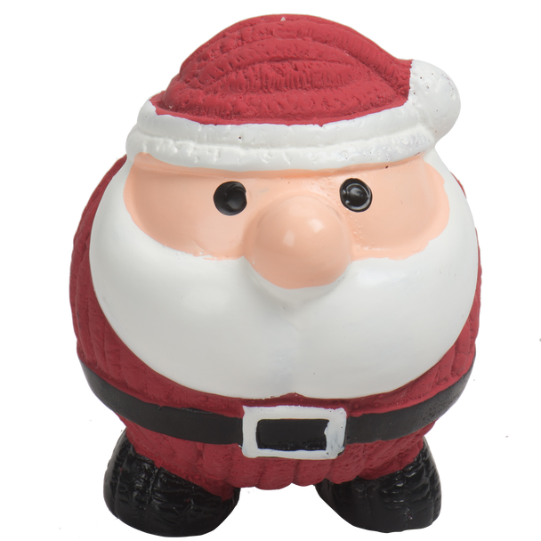 HuggleHounds Holiday Ruff-Tex Ball Santa