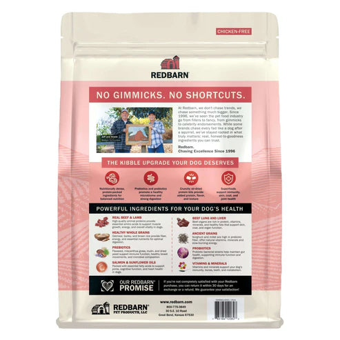 Redbarn Fusion Kibble + Air-Dried Whole Grain Land Mix Recipe Dry Dog Food