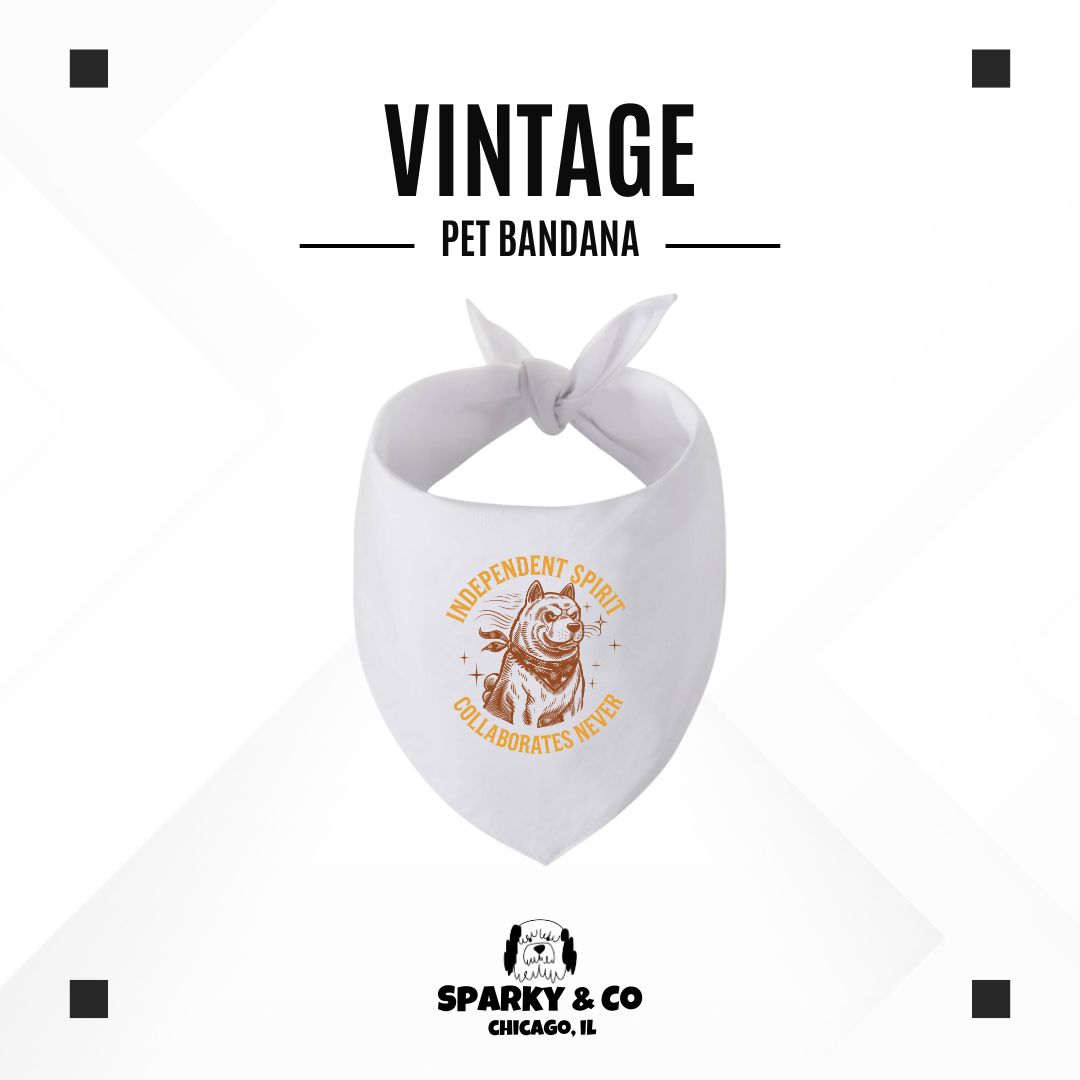 Sparky & Co Vintage Breed Graphic Pet Bandana