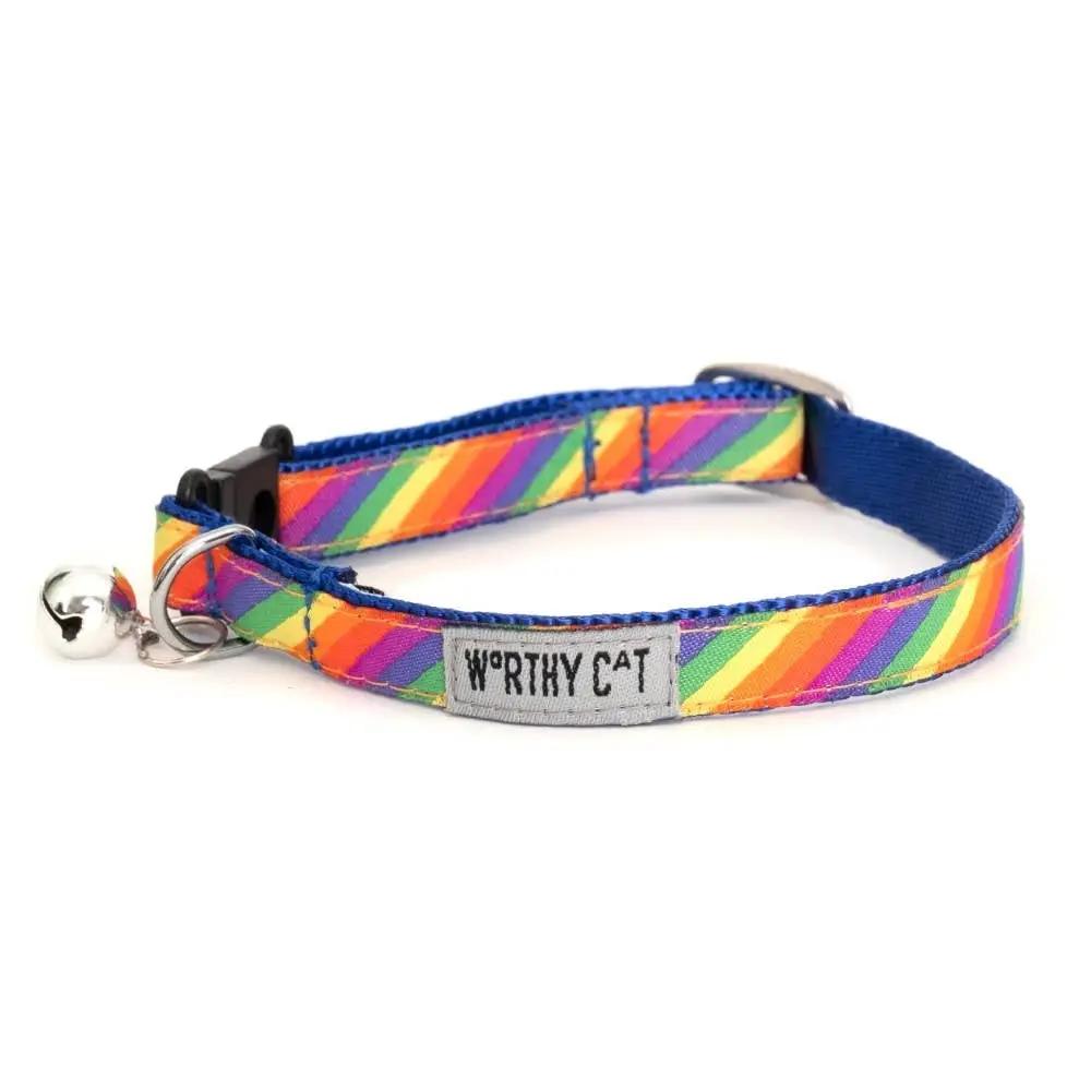 The Worthy Dog Rainbow Cat Collar