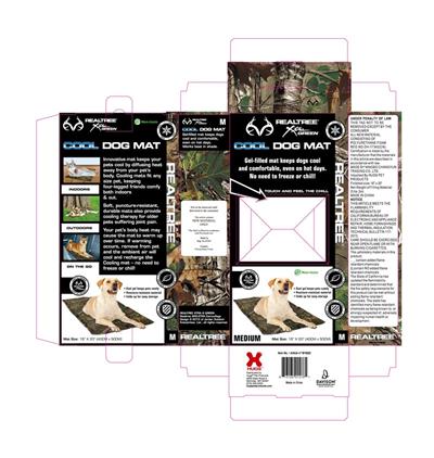 Green Pet Shop Chillz Gel Mat - Real Tree Edition