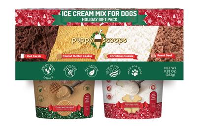 Puppy Cake Scoops Ice Cream Mix Holiday Gift Pack Asst Flavor 4pk