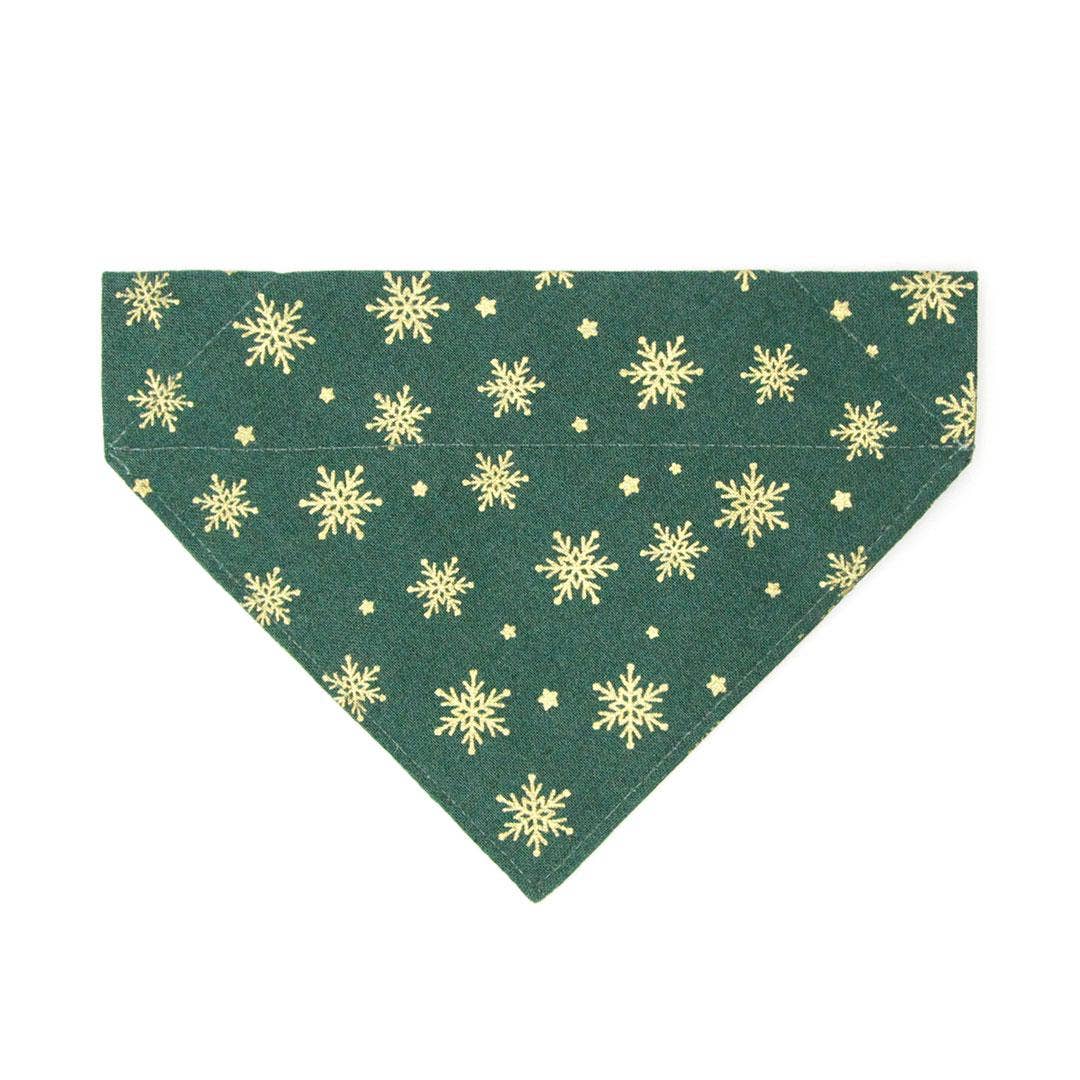 Made By Cleo - "Juniper" - Snowflake Holiday Bandana for Cats + Small Dogs