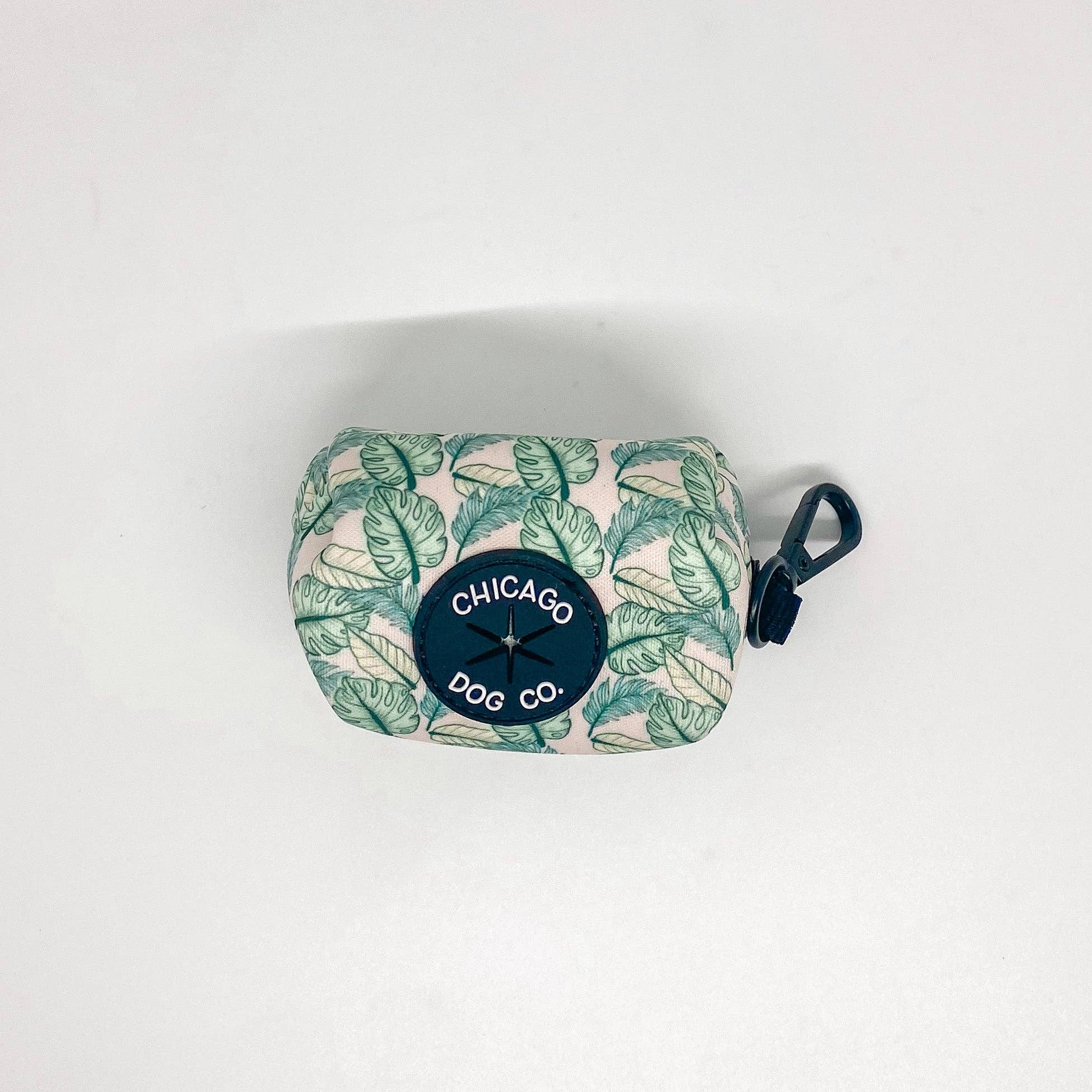 Chicago Dog Co. Palm Leaves Poop Bag Holder