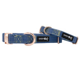 SASSY WOOF Denim Dog Collar