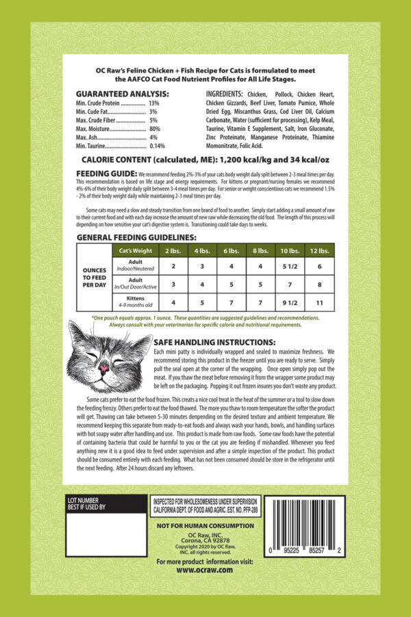 OC Raw Frozen Cat Food