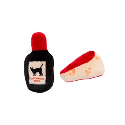 Pearhead Wine & Cheese 2pk Cat Toy