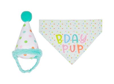 Pearhead Birthday Pup S/M Bandana Hat Set