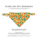 Made By Cleo - "Sunflowers" - Yellow Floral Bandana for Cats + Small Dogs