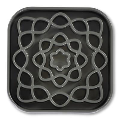 Messy Mutts Cat Interactive Square Slow Feeder 2 Cups