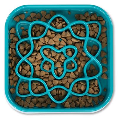 Messy Mutts Dog Interactive Square Slow Feeder 8 Cups