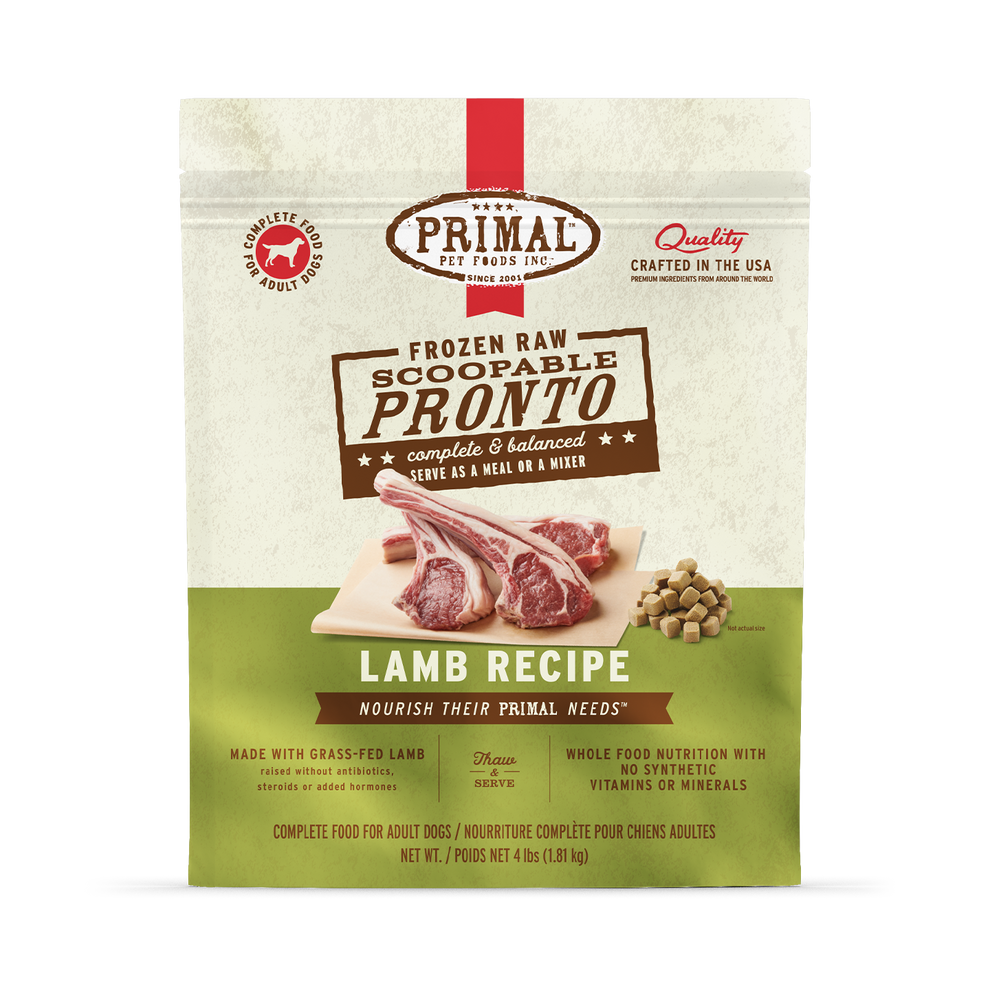 Primal Pronto Raw Frozen Dog Food 4lb