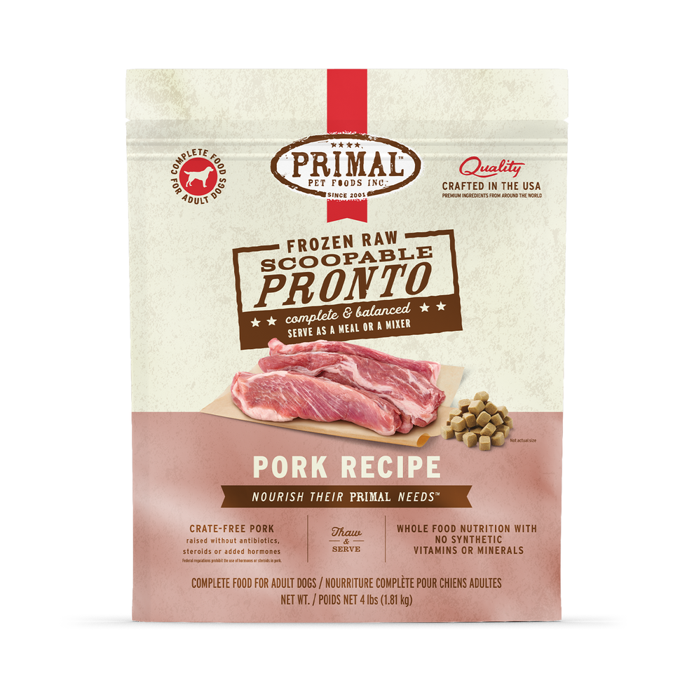 Primal Pronto Raw Frozen Dog Food 4lb