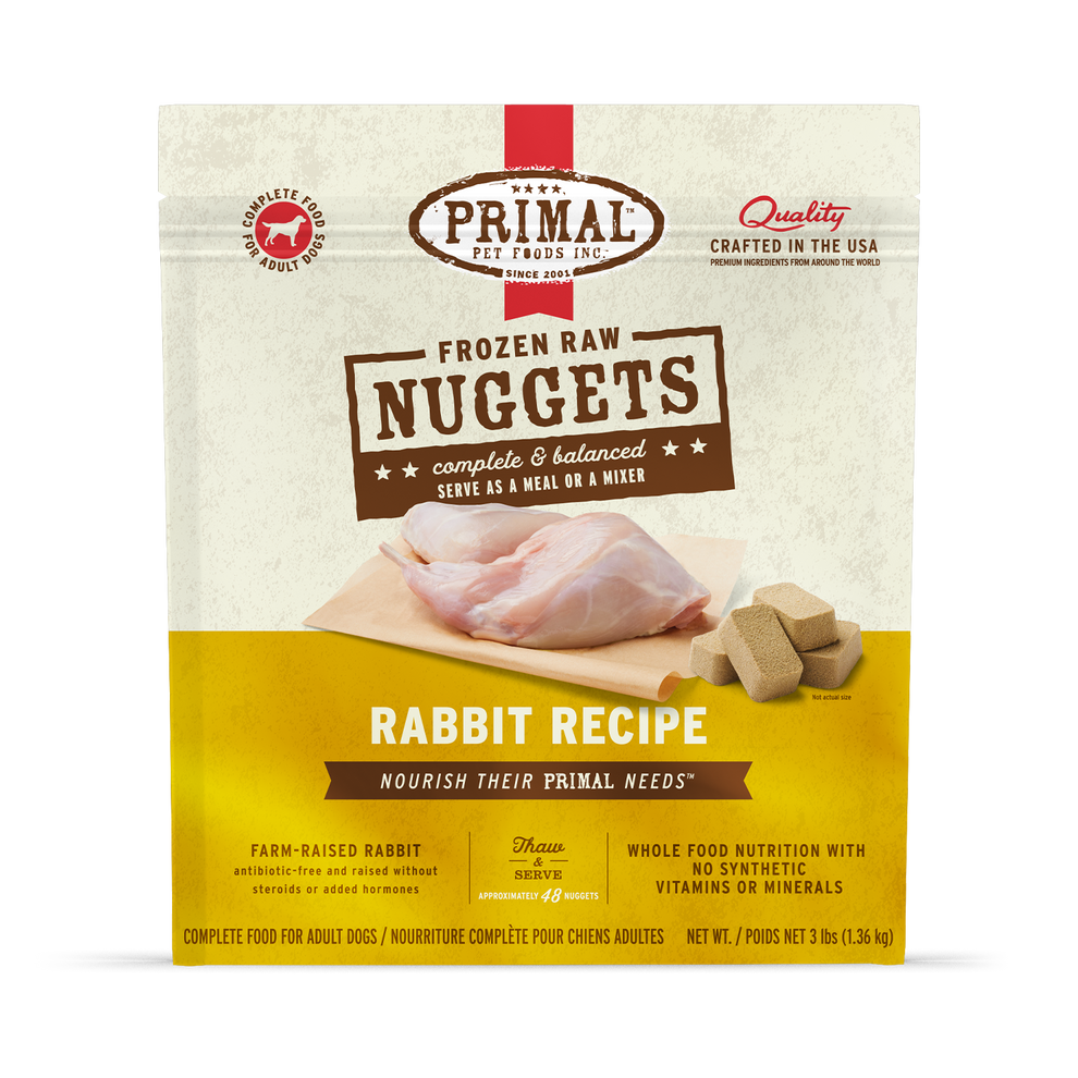 Primal Raw Frozen Rabbit Dog Food
