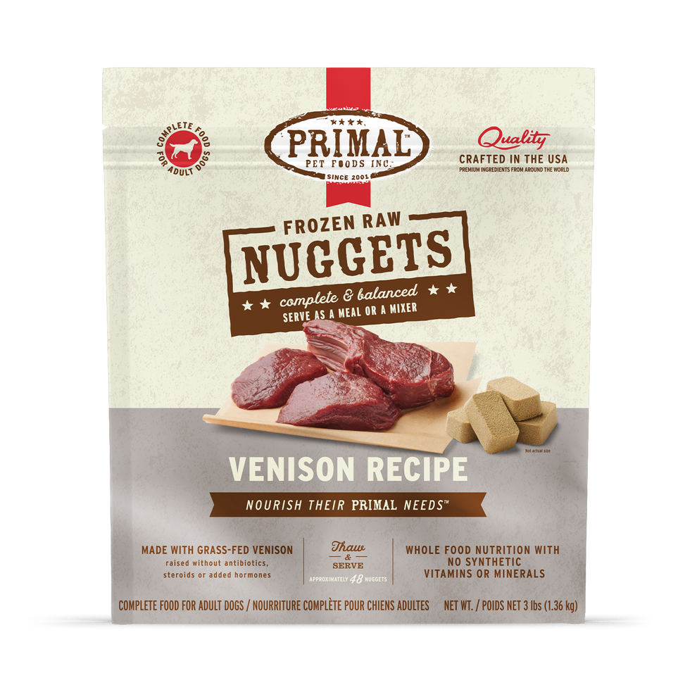 Primal Raw Frozen Venison Dog Food