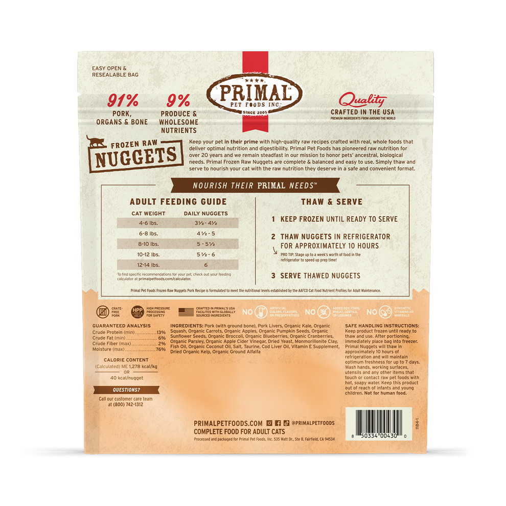 Primal Raw Frozen Cat Food