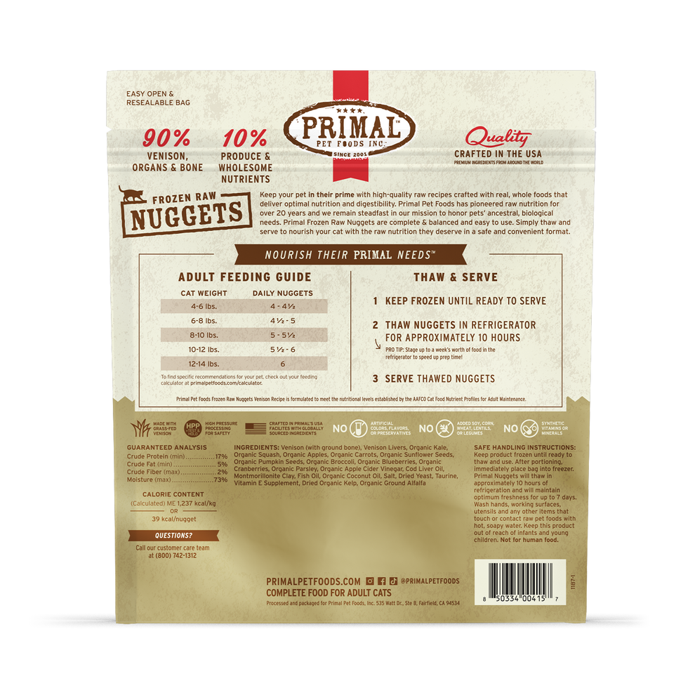 Primal Raw Frozen Cat Food