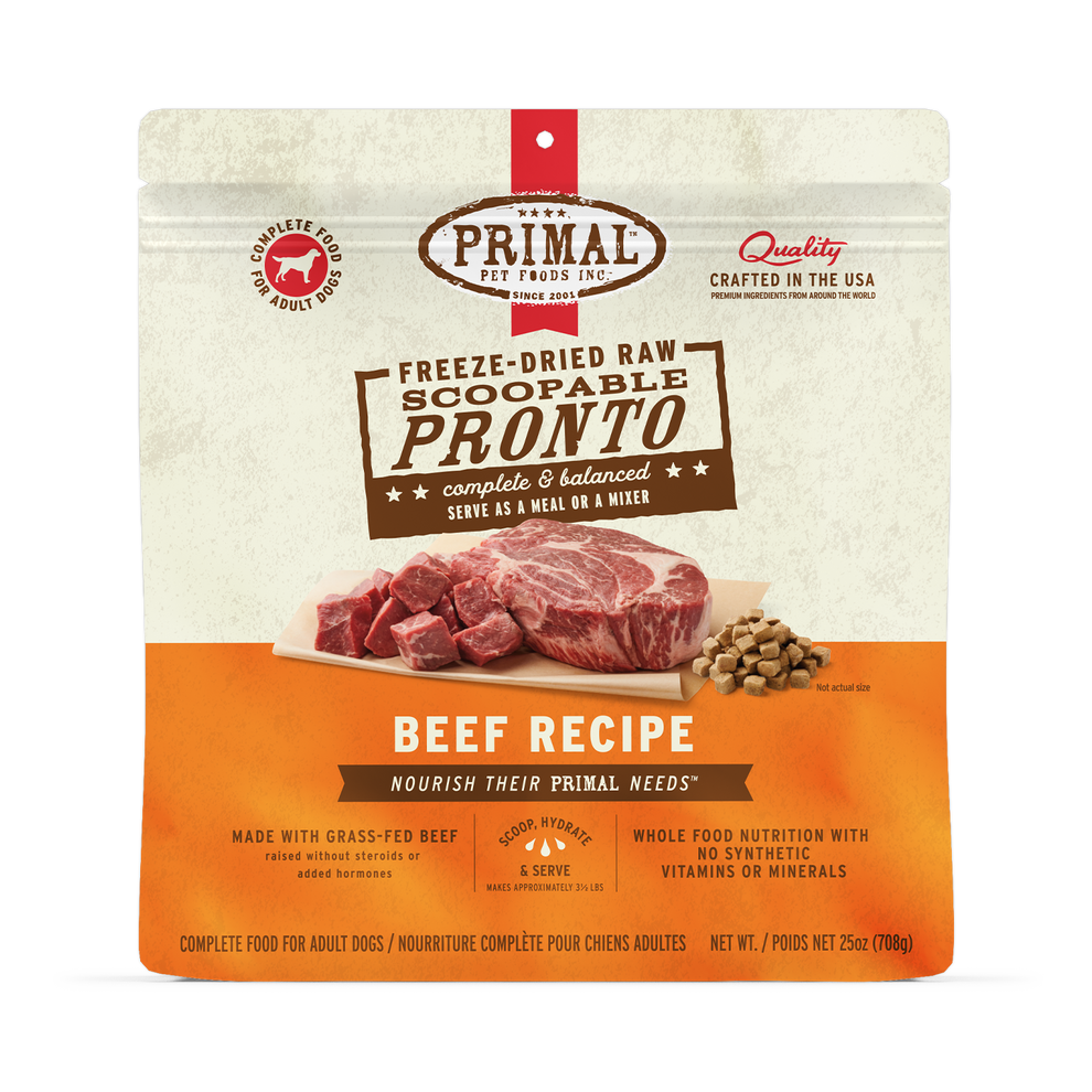 Primal Pronto Raw Freeze-Dried Beef Dog Food