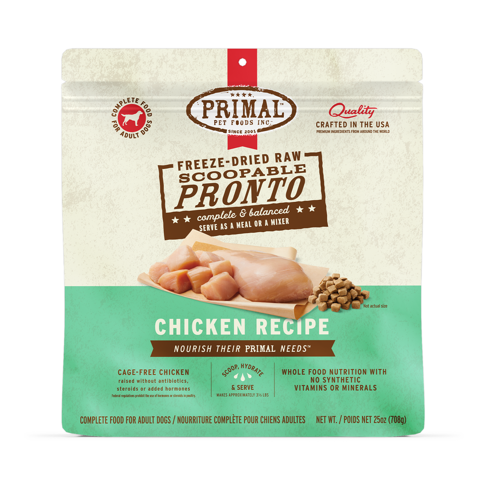 Primal Pronto Raw Freeze-Dried Chicken Dog Food