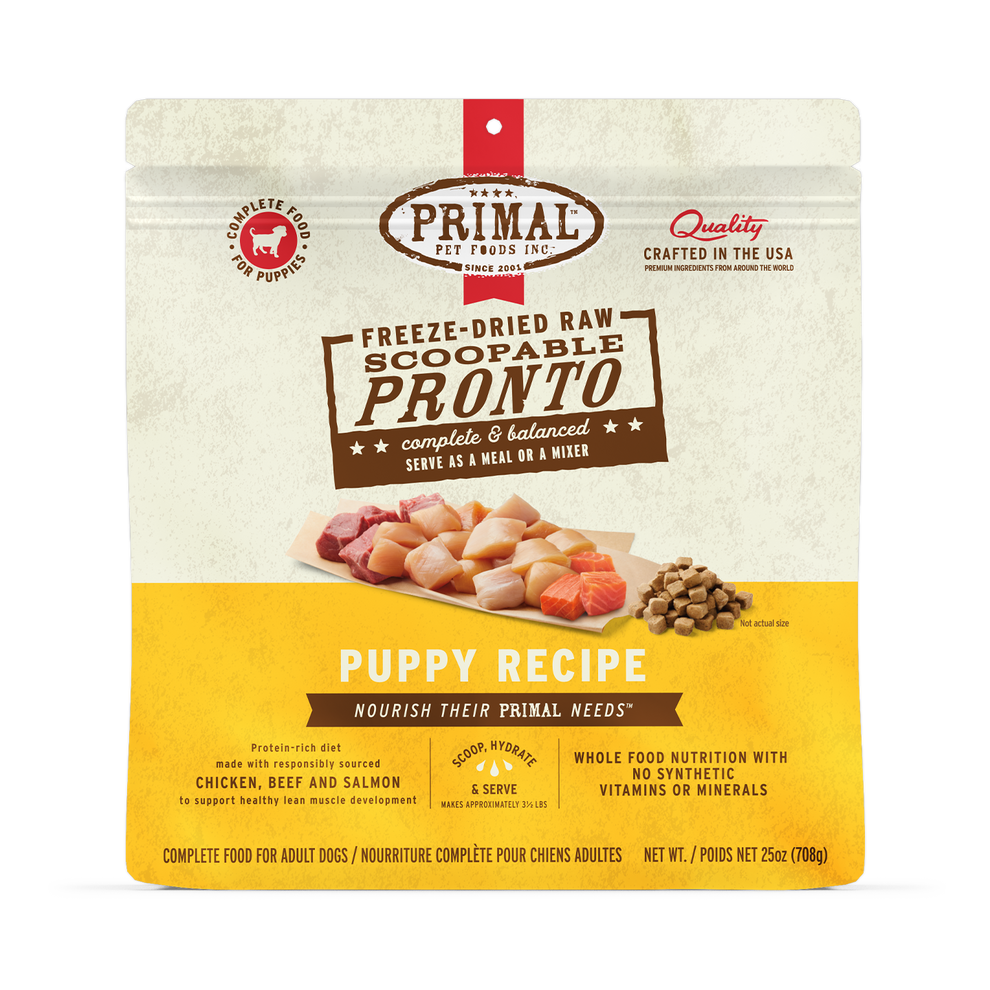 Primal Pronto Raw Freeze-Dried Puppy Recipe Dog Food