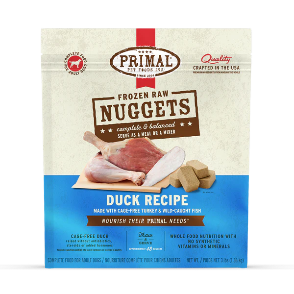Primal Raw Frozen Duck Dog Food
