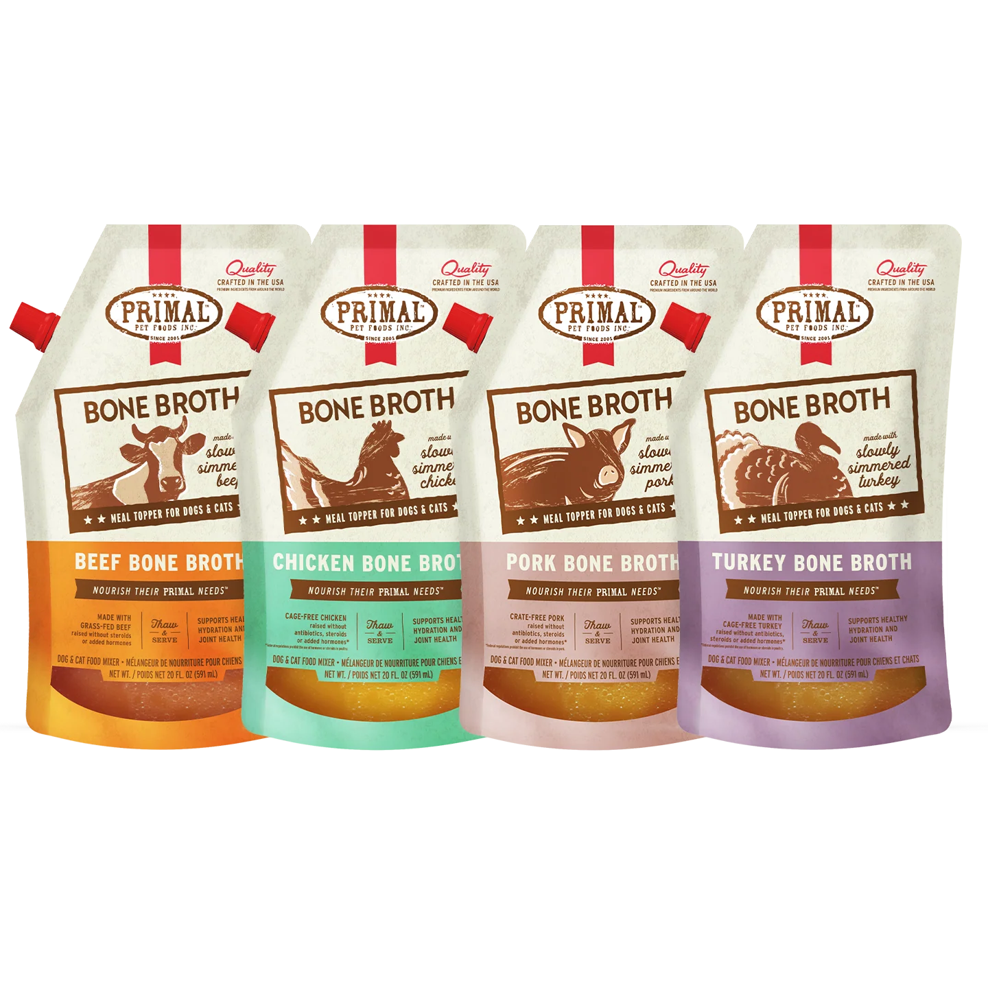 Primal Raw Frozen Bone Broth 20oz