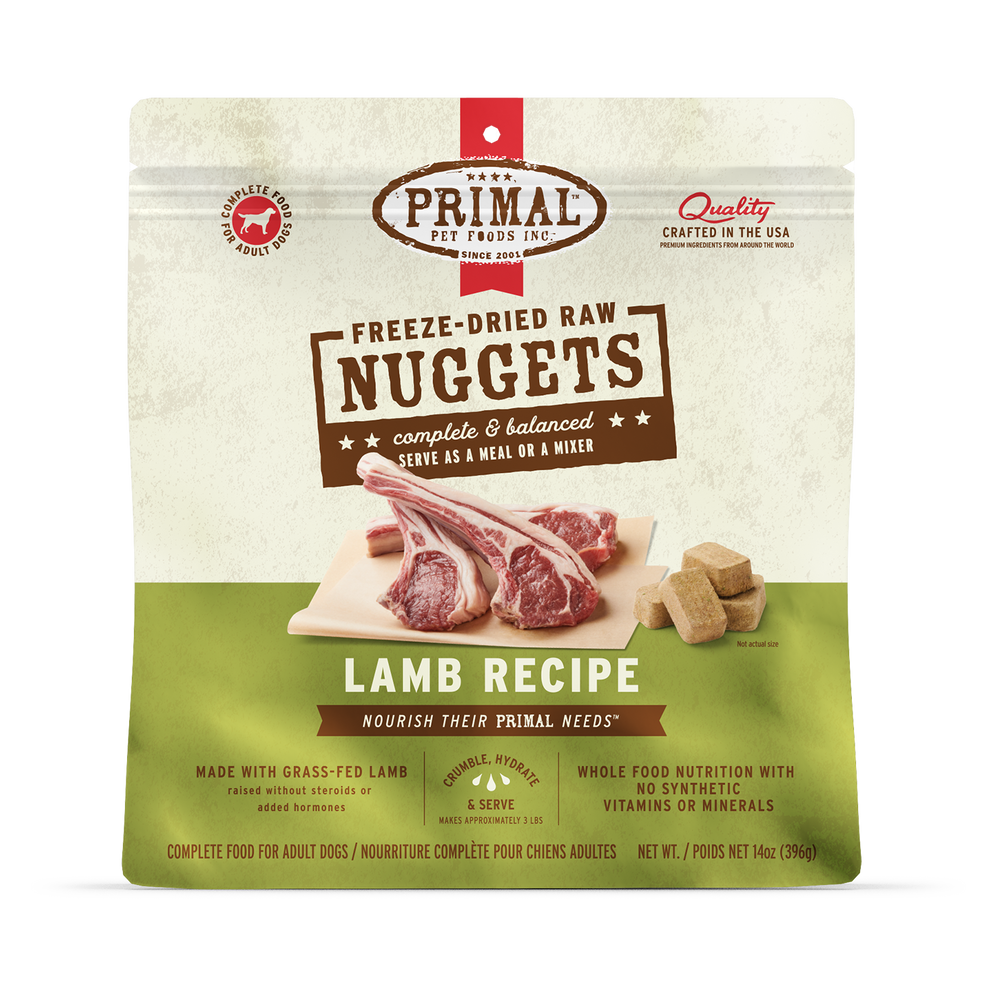 Primal Raw Freeze-Dried Dog Food Lamb