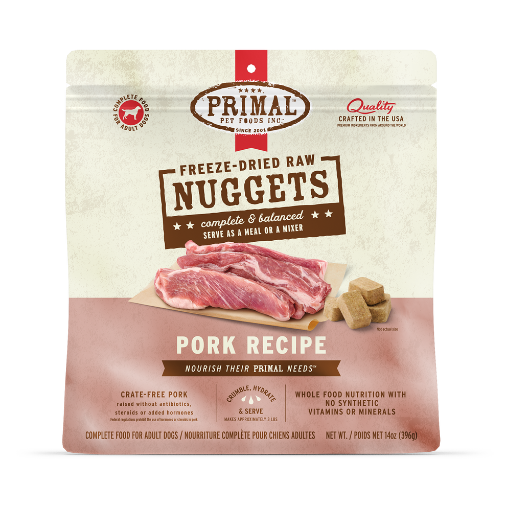 Primal Raw Freeze-Dried Dog Food Pork