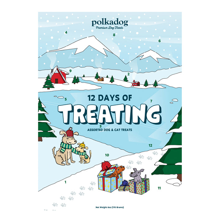 PolkaDog Bakery Limited Edition Holiday 12 Days of Treating for Dogs & Cats