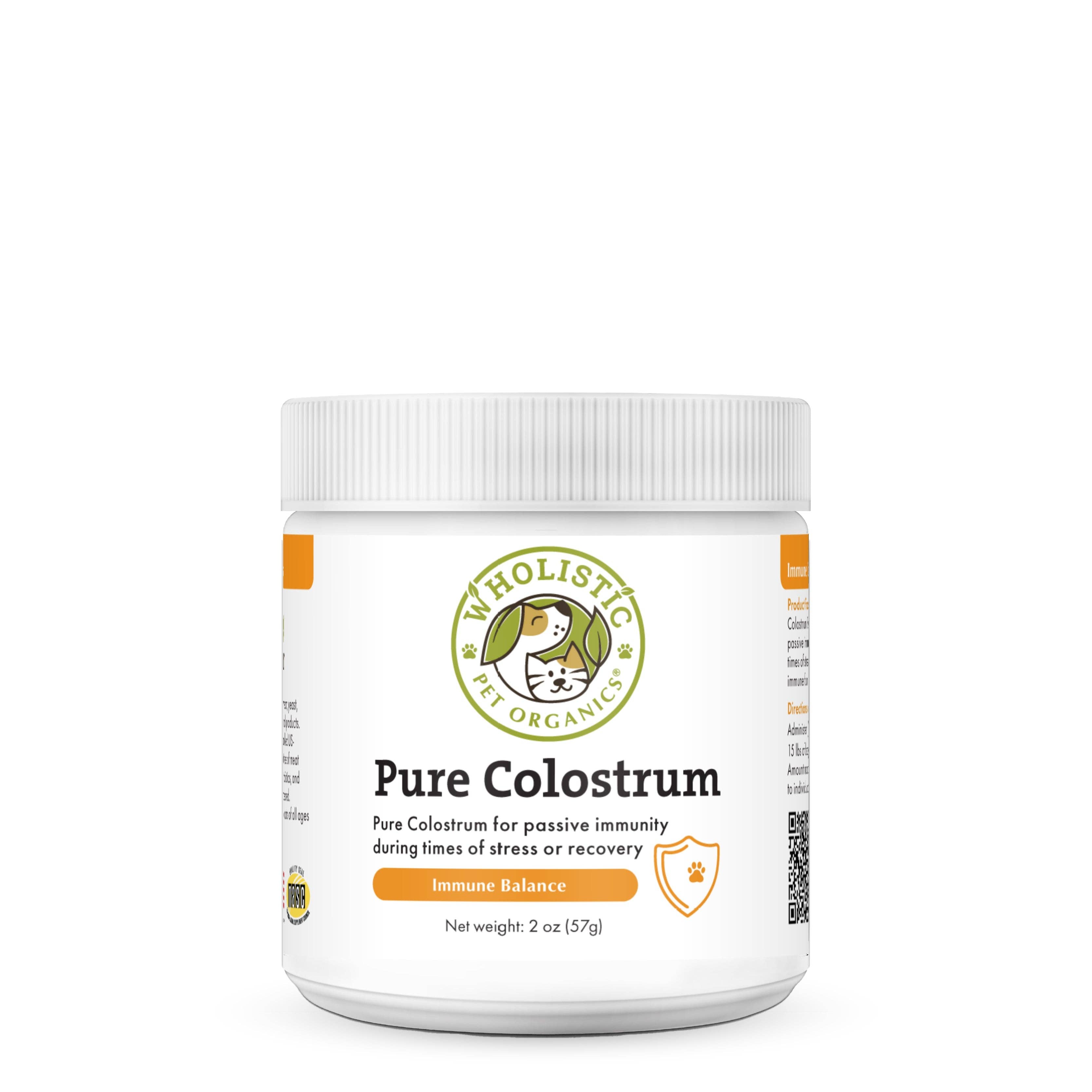 Wholistic Pet Organics Pure Colostrum for Dogs & Cats