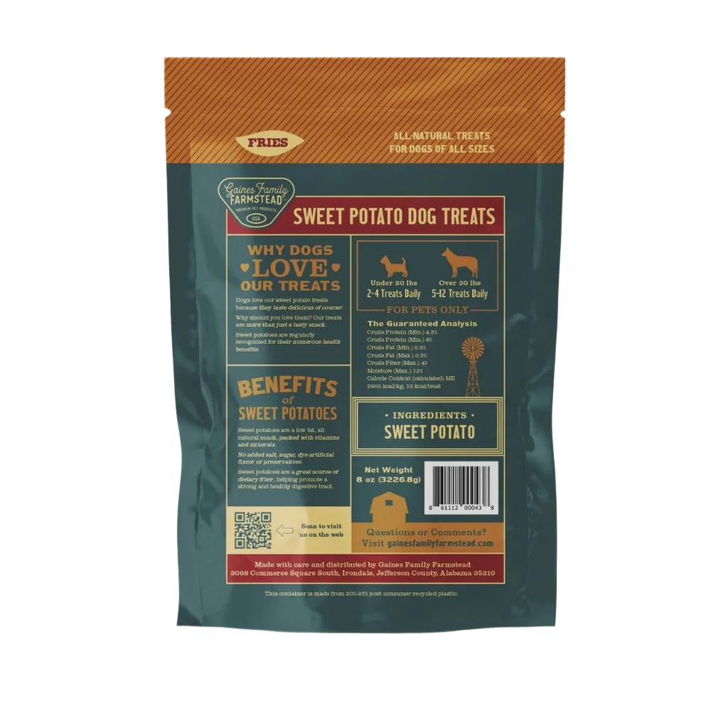Gaines Family Farmstead Sweet Potato Fries Dog Treat