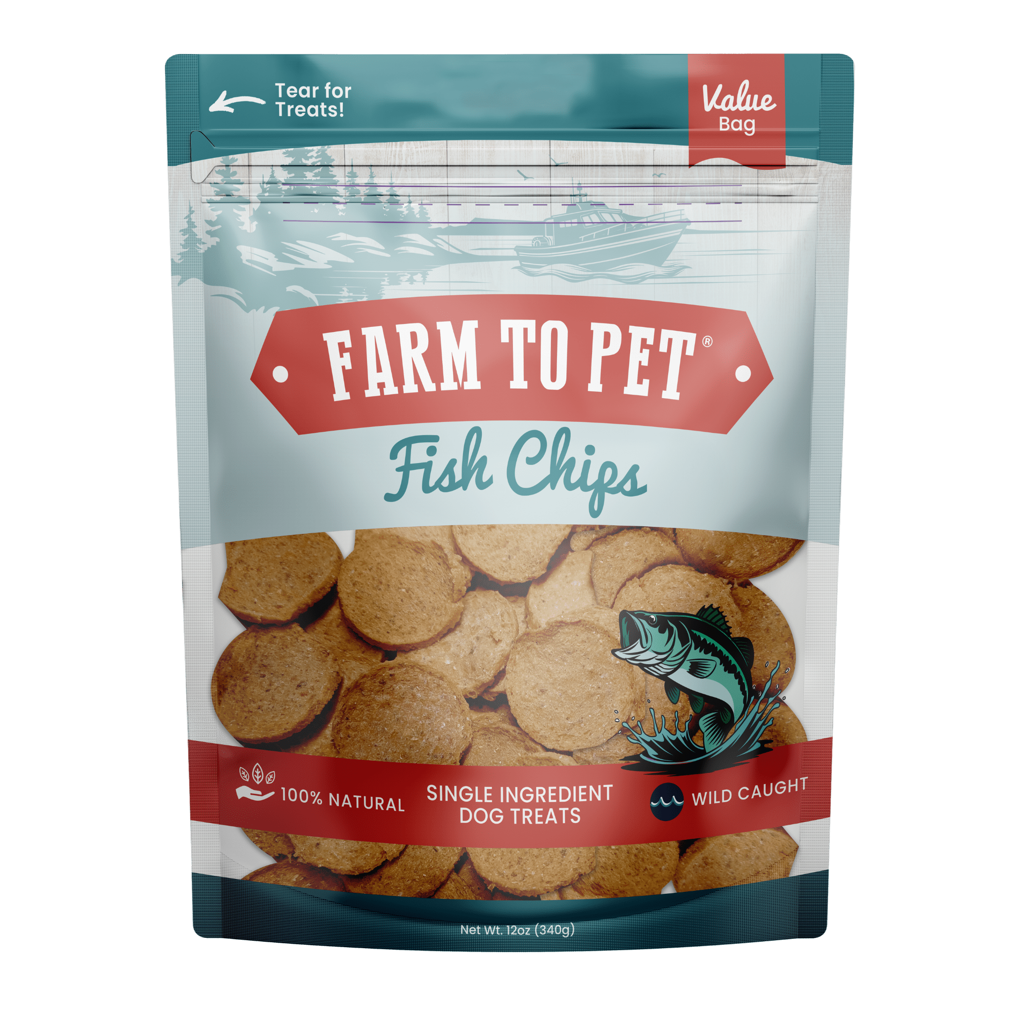 Farm to Pet Healthy Dog Treats Fish Chips Dog Treats