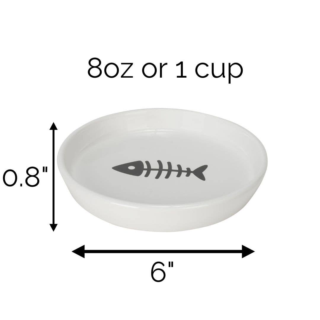 Park Life Designs Oscar Classic Round Cat Dish