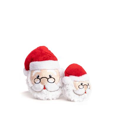 fabdog faball Christmas Santa Plush Dog Toy