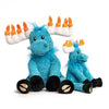fabdog Christmas Floppy Moose Plush Dog Toy