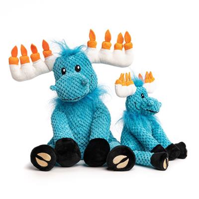 fabdog Christmas Floppy Moose Plush Dog Toy