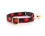 Made By Cleo - "Cozy Cabin Red" - Buffalo Plaid Collar