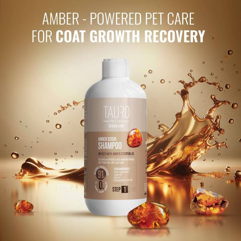 KIKA USA Derma Care Amber Exfoliating Shampoo for Dogs & Cats