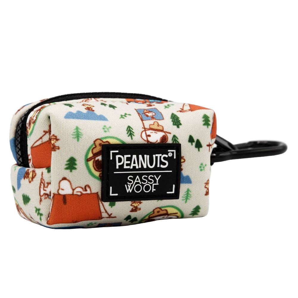 SASSY WOOF Peanuts Beagle Scouts Dog Waste Bag Holder