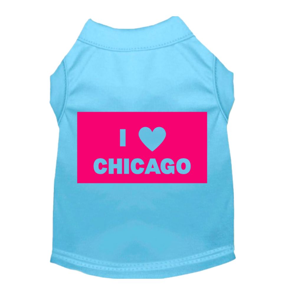 Sparky & Co I Love Chicago Logo Pet T-Shirt